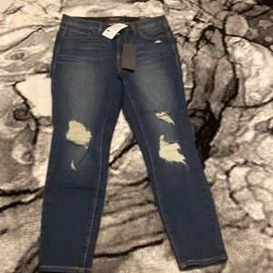 Torrid sky high skinny cropped jeans size 10